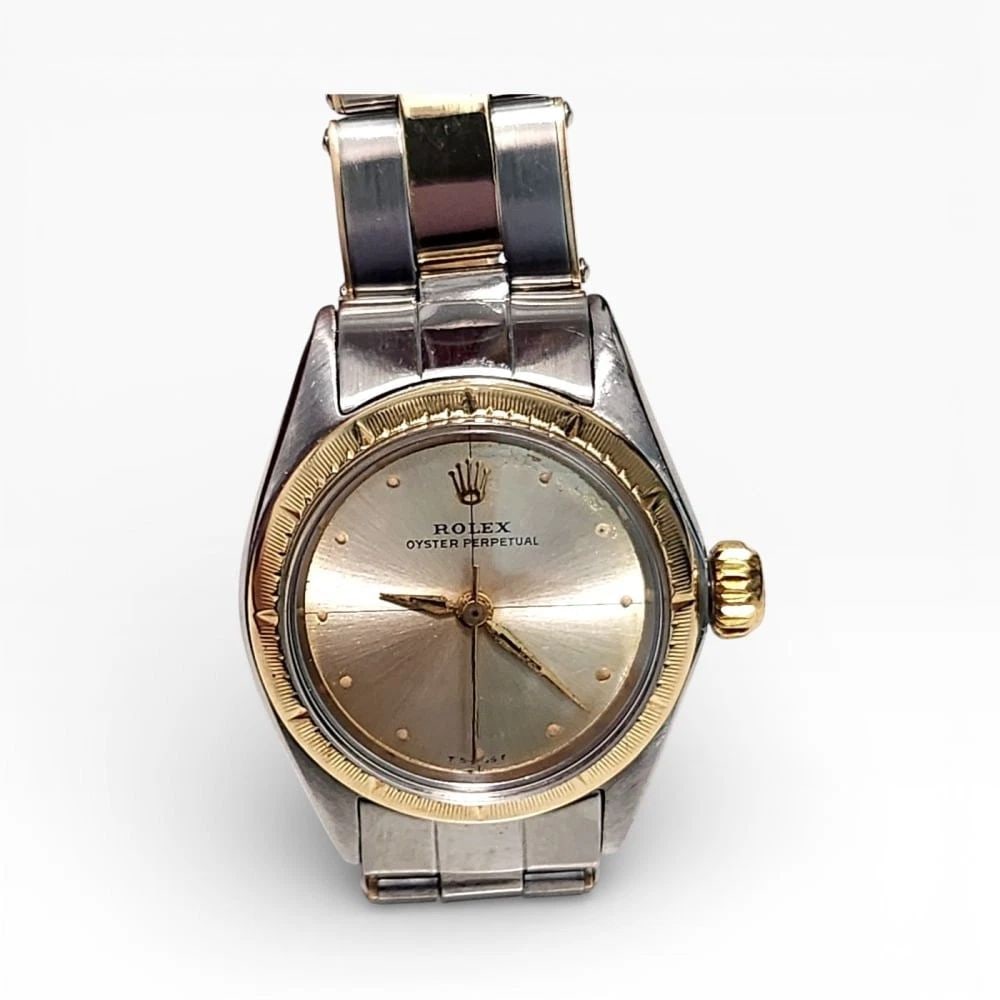Vintage Rolex Oyster Perpetual Ladies 26mm Two Tone Oyster Watch 6621 Circa 1965 (1 of 2)