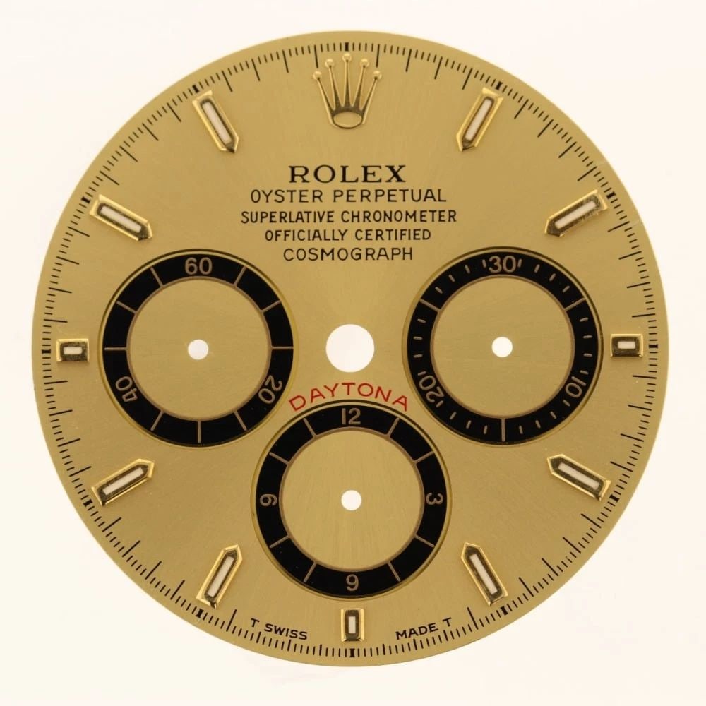 Rolex Dial Daytona Zenith Inverted 6 Mark III Yellow Gold 16523 16518 16528 (1 of 2)