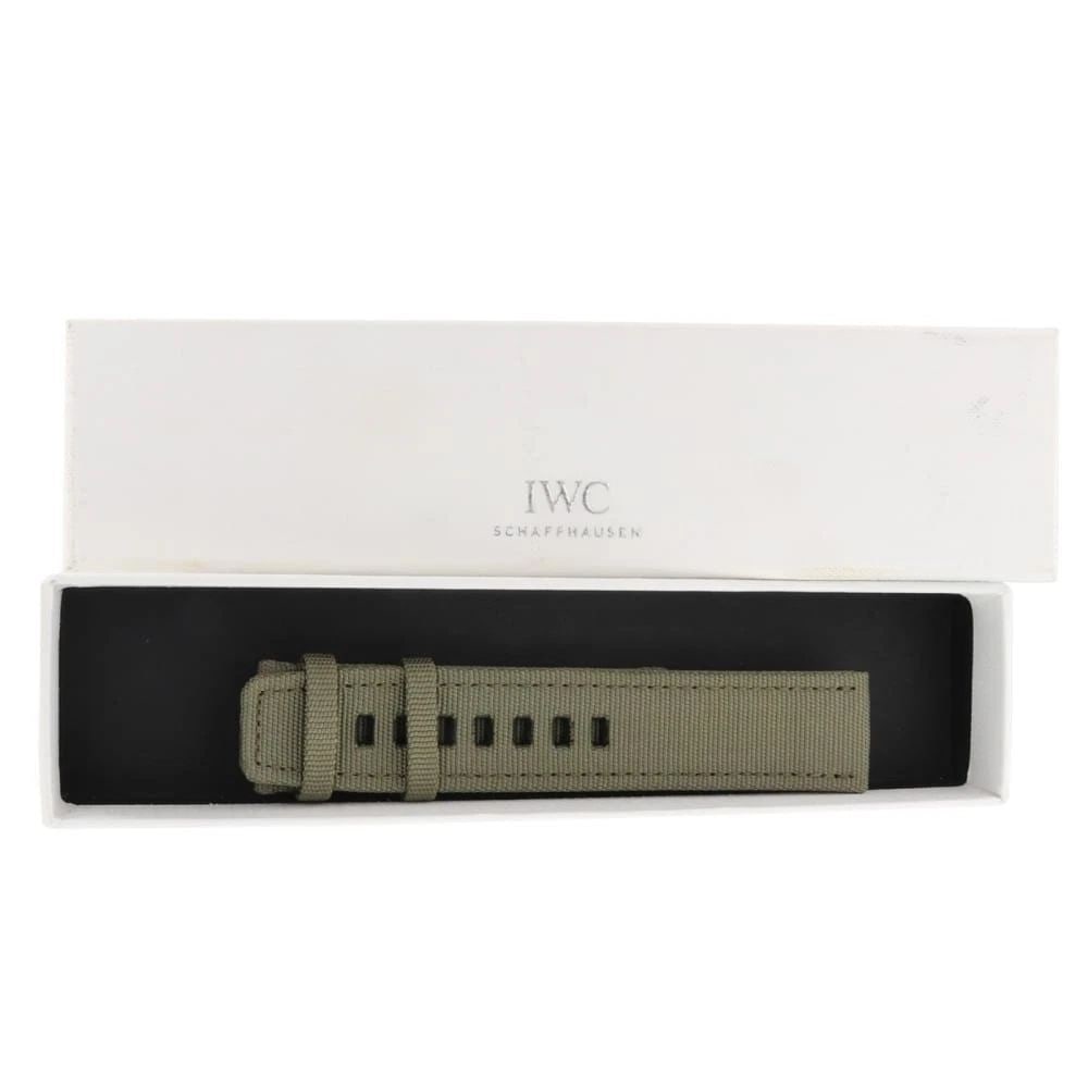 IWC Mens Fabric Strap Brand New Military Green: IWC MENS FABRIC STRAP BRAND NEW MILITARY GREEN