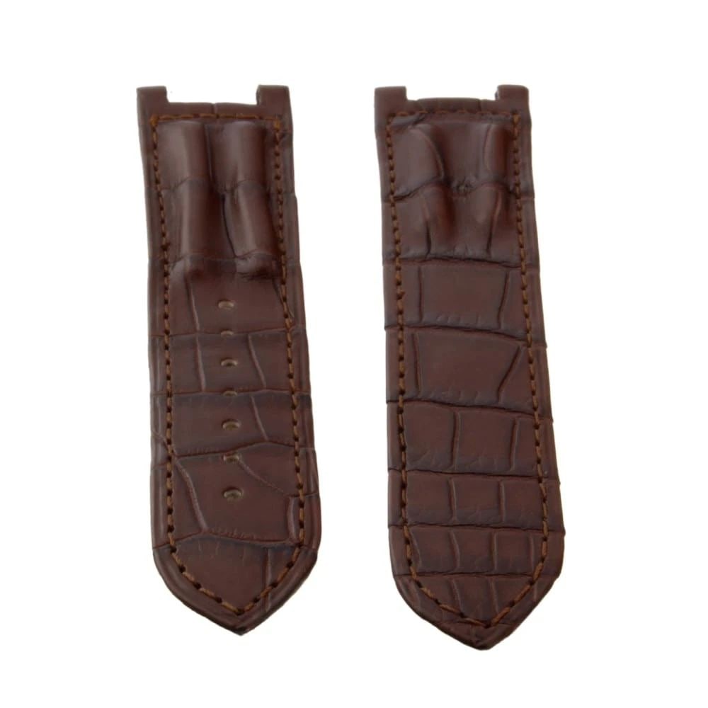 Cartier Strap Pasha Genuine Alligator Brown Mens 20x18mm Factory Never Worn: CARTIER STRAP PASHA GENUINE ALLIGATOR BROWN MENS 20X18MM FACTORY NEVER WORN