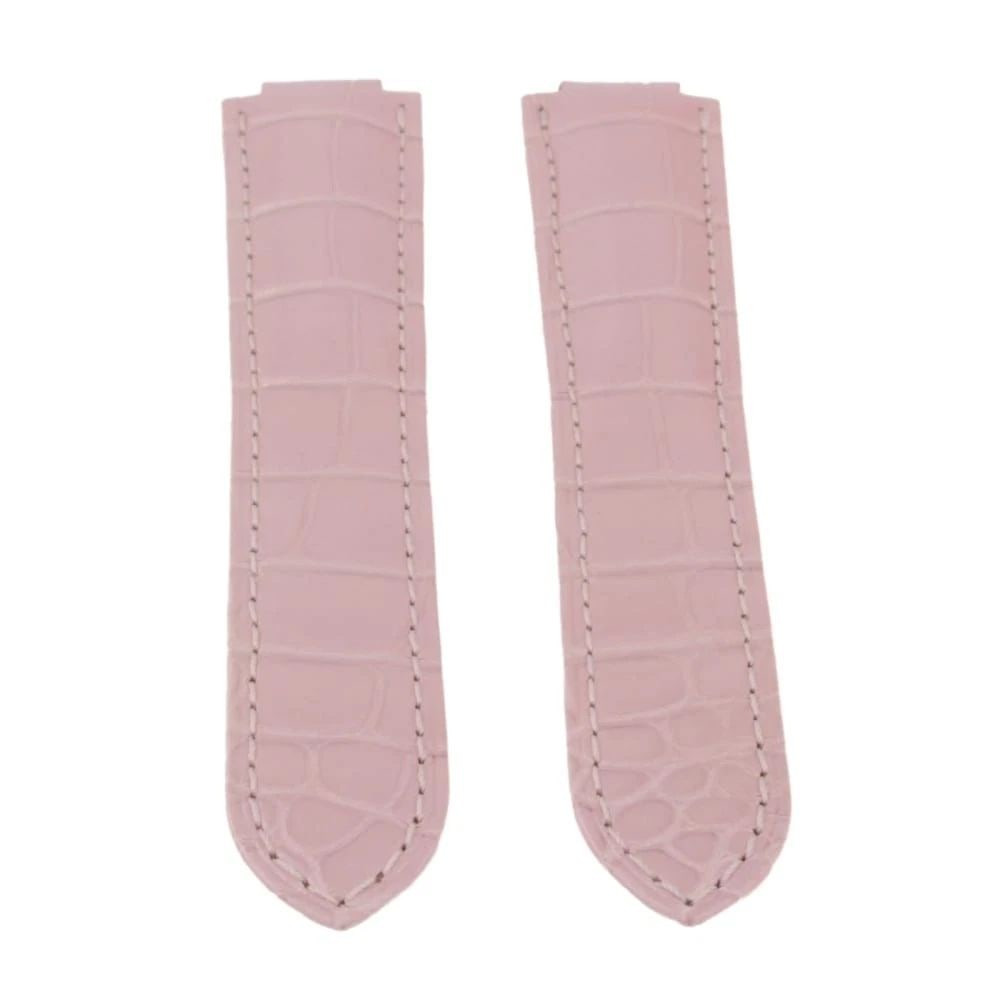 Cartier Strap Ballon Bleu Genuine Alligator Leather Pink Band 18x16 Never Worn: CARTIER STRAP BALLON BLEU GENUINE ALLIGATOR LEATHER PINK BAND 18X16 NEVER WORN