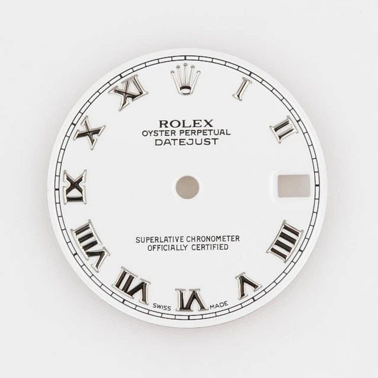 AUTHENTIC ROLEX WHITE ROMAN DIAL MIDSIZE DATEJUST: AUTHENTIC ROLEX WHITE ROMAN DIAL MIDSIZE DATEJUST