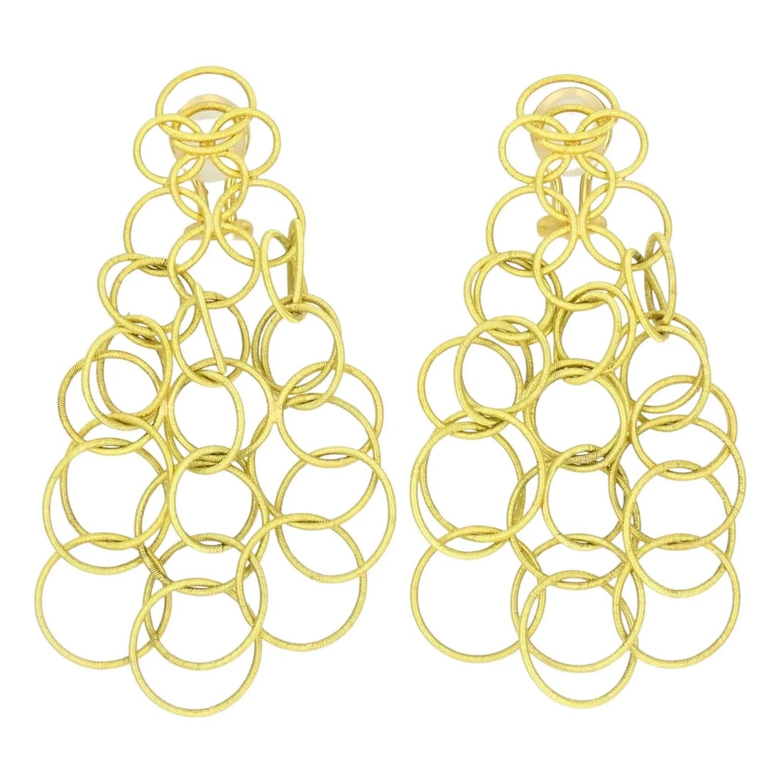 VINTAGE BUCCELLATI 18K YELLOW GOLD HAWAII DROP EARRINGS (1 of 2)