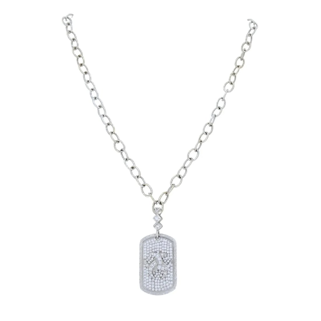 LOREE RODKIN DIAMOND PAVÉ PENDANT NECKLACE IN 18K WHITE GOLD (1 of 2)
