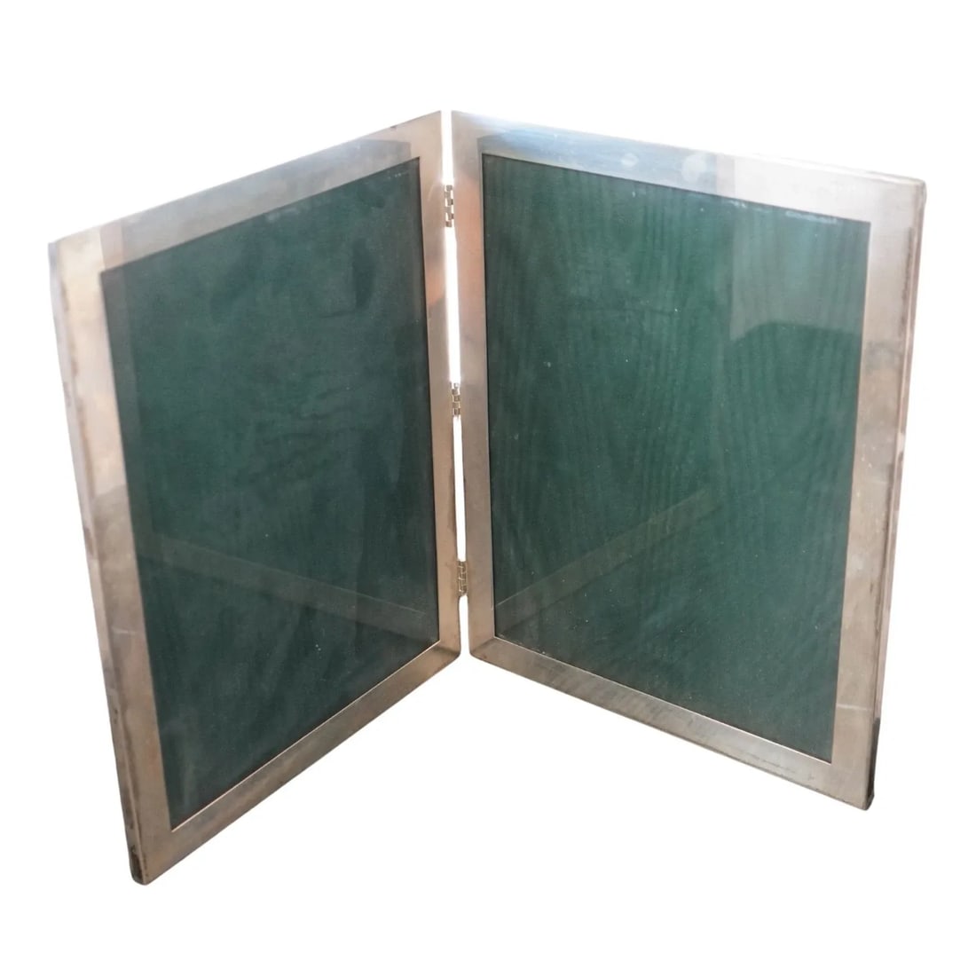 VINTAGE RAIMOND STERLING SILVER DOUBLE DIPTYCH 8X10 FRAME (1 of 1)