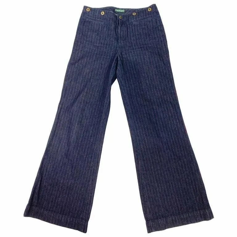 LAUREN JEANS COMPANY RALPH LAUREN DARK BLUE STRAIGHT JEANS, SIZE 4: LAUREN JEANS COMPANY RALPH LAUREN DARK BLUE STRAIGHT JEANS, SIZE 4 LAUREN JEANS COMPANY RALPH LAUREN DARK BLUE STRAIGHT JEANS, SIZE 4 The jeans designed by Ralph Lauren, they feature dark blue wash wi