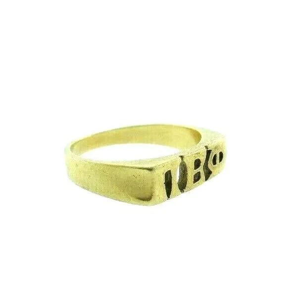 VINTAGE 10K YELLOW GOLD SORORITY / FRATERNITY RING: VINTAGE 10K YELLOW GOLD SORORITY / FRATERNITY RING Vintage 10k Yellow Gold Sorority / Fraternity Ring This is a must for a collector. The weight is 2.3 grams. The ring size is 3.25. The length is 5/8 