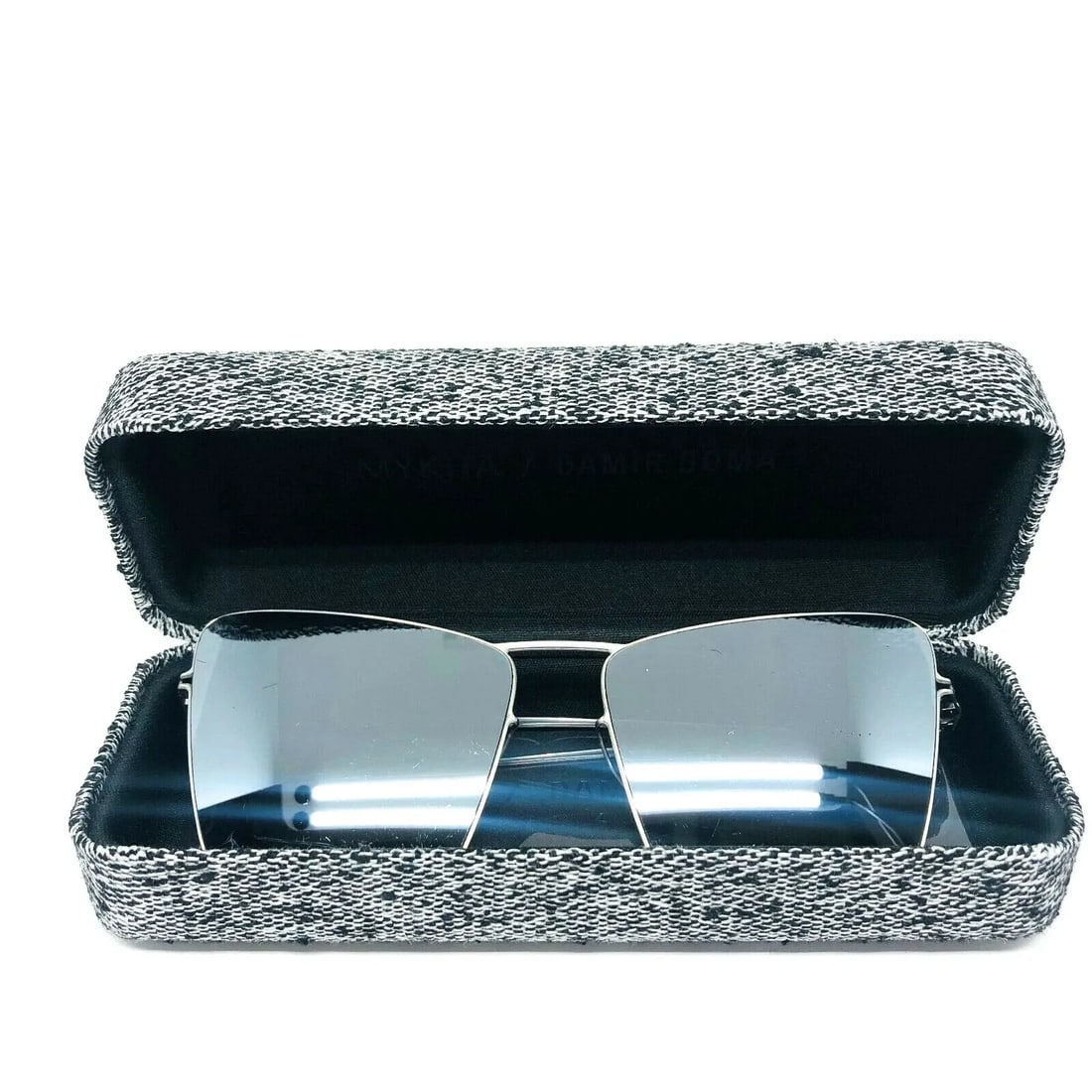 MYKITA DAMIR DOMA MAISON MARGIELA SQUARE MIRROR SUNGLASSES: MYKITA DAMIR DOMA MAISON MARGIELA SQUARE MIRROR SUNGLASSES MYKITA DAMIR DOMA MAISON MARGIELA SQUARE MIRROR SUNGLASSES MYKITA Damir Doma Maison Margiela Square Mirror Sunglasses Color: Black Measuremen
