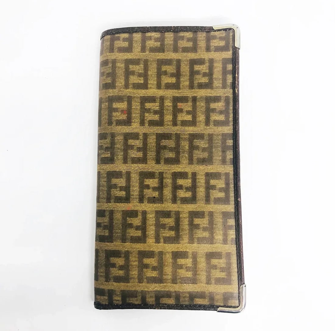 VINTAGE FENDI BROWN DOUBLE F CANVAS POCKET PAL DIARY PLANNER 2015 NOTE PAD RARE: VINTAGE FENDI BROWN DOUBLE F CANVAS POCKET PAL DIARY PLANNER 2015 NOTE PAD RARE VINTAGE FENDI BROWN DOUBLE F CANVAS POCKET PAL DIARY PLANNER 2015 NOTE PAD RARE Vintage FENDI Brown Double F Canvas Pock