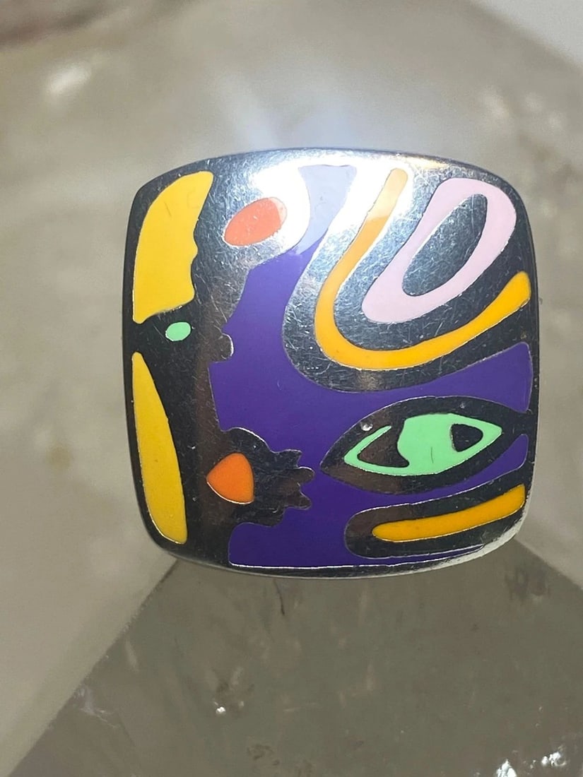 ALESSANDRO MENEGATTI RING SIZE 4.50 BOHO PICASSO COLLECTION STERLING SILVER: ALESSANDRO MENEGATTI RING SIZE 4.50 BOHO PICASSO COLLECTION STERLING SILVER Alessandro Menegatti ring size 4.50 boho Picasso Collection sterling silver I leave the rings unpolished until I sell .. If 