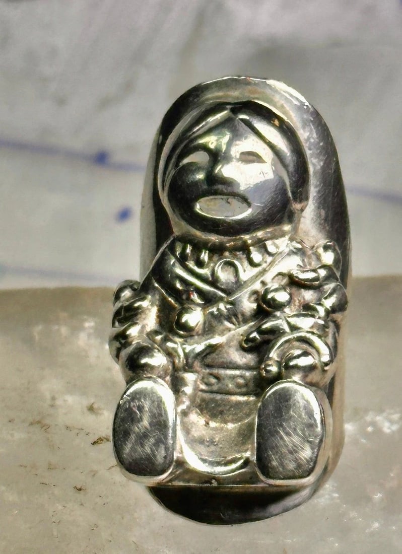STORYTELLER RING STERLING SILVER SIZE 4 WOMEN (1 of 1)