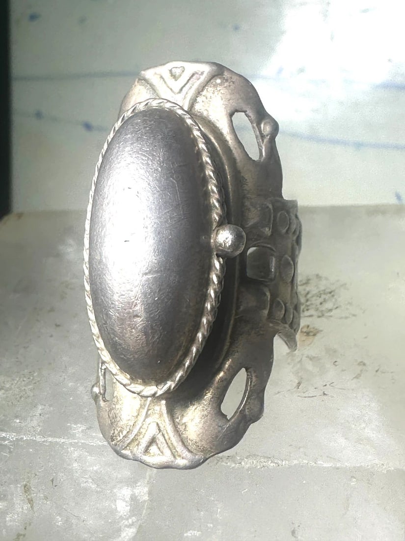 POISON RING MEXICO SIZE 9.50 ADJUSTABLE STERLING SILVER WOMEN (1 of 2)