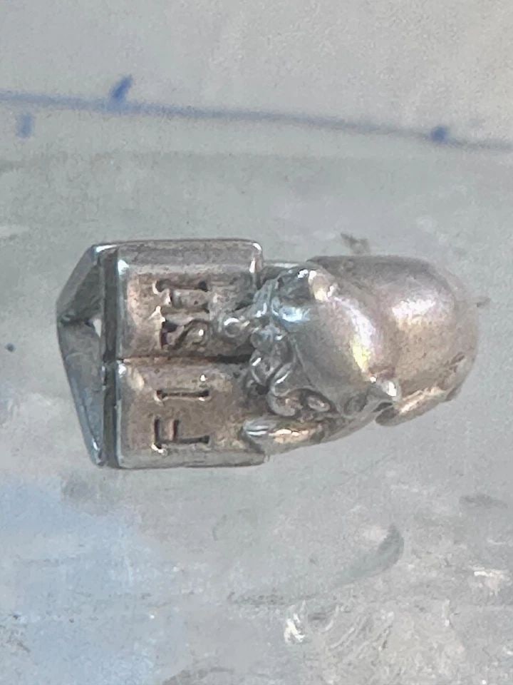 VINTAGE CAT RING CAT READING BOOK KABANA BAND SIZE 6.75 STERLING SILVER WOMEN GI: VINTAGE CAT RING CAT READING BOOK KABANA BAND SIZE 6.75 STERLING SILVER WOMEN GI Vintage cat ring cat reading book Kabana band size 6.75 sterling silver women girls Size 6.75 Weight 5.2g Width 7/16" T