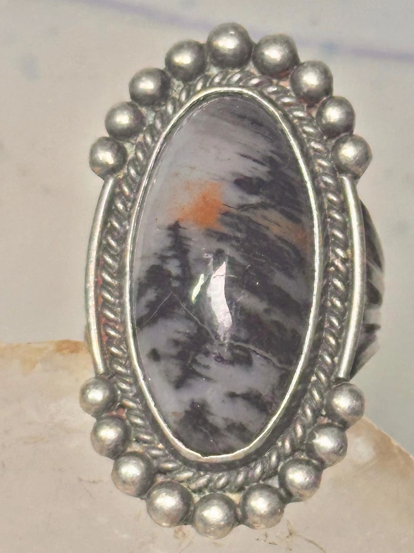 VINTAGE AGATE RING NAVAJO SUNRISE SUNSET RING SIZE 3 STERLING SILVER WOMEN GIRLS: VINTAGE AGATE RING NAVAJO SUNRISE SUNSET RING SIZE 3 STERLING SILVER WOMEN GIRLS Vintage Agate ring Navajo Sunrise Sunset ring size 3 sterling silver women girls pinky Size 3 Weight 8.3g Length 1. 1/4