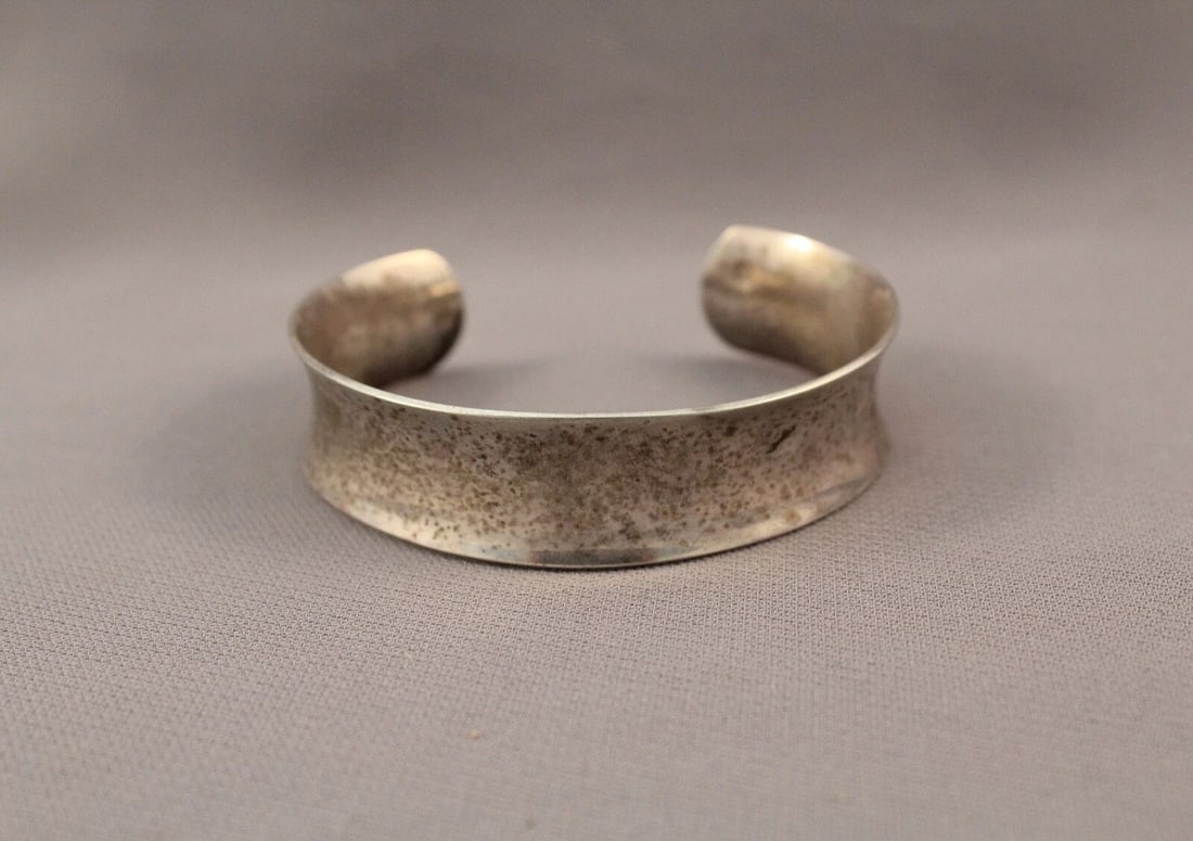 VINTAGE STERLING SILVER BRACELET MID CENTURY STYLE (1 of 2)