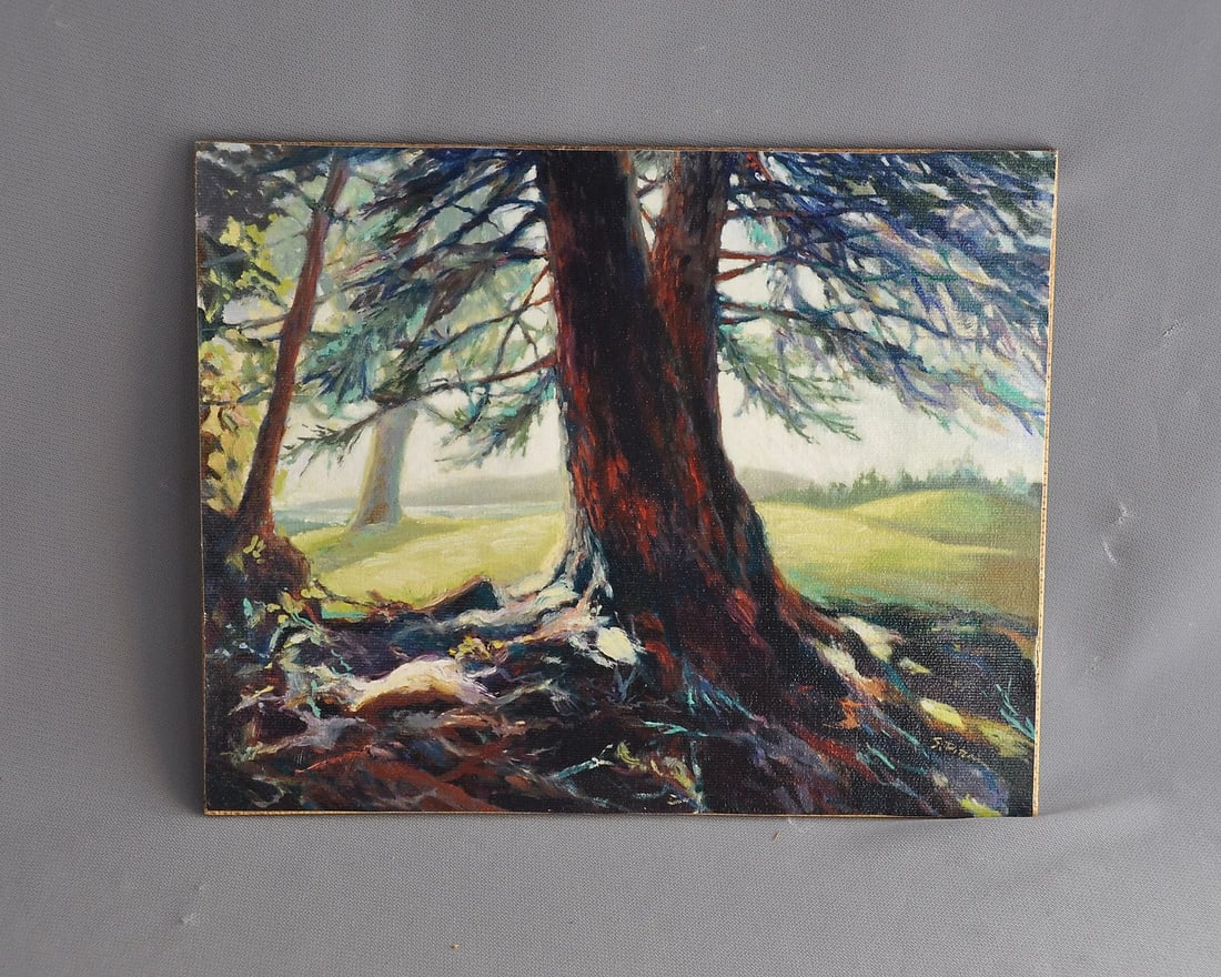 SUSAN HUBBLE PITCAIRN - GICLEE PRINT RADIANCE - TREE SUN LANDSCAPE - SEDONA AZ: SUSAN HUBBLE PITCAIRN - GICLEE PRINT RADIANCE - TREE SUN LANDSCAPE - SEDONA AZ Item Description: This 8" x 10" Giclee print was done by Sedona Arizona artist Susan Hubble Pitcairn. It is a print of he