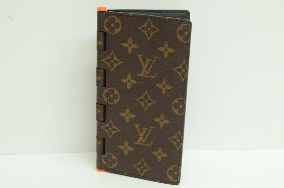 AUTHENTIC LOUIS VUITTON MONOGRAM WALLET LEATHER DEFILE HOMME FLIP WALLET ORANGE: AUTHENTIC LOUIS VUITTON MONOGRAM WALLET LEATHER DEFILE HOMME FLIP WALLET ORANGE Authentic Louis Vuitton Monogram Wallet Leather Defile Homme Flip Wallet Orange AUTHENTIC LOUIS VUITTON MONOGRAM WALLET 