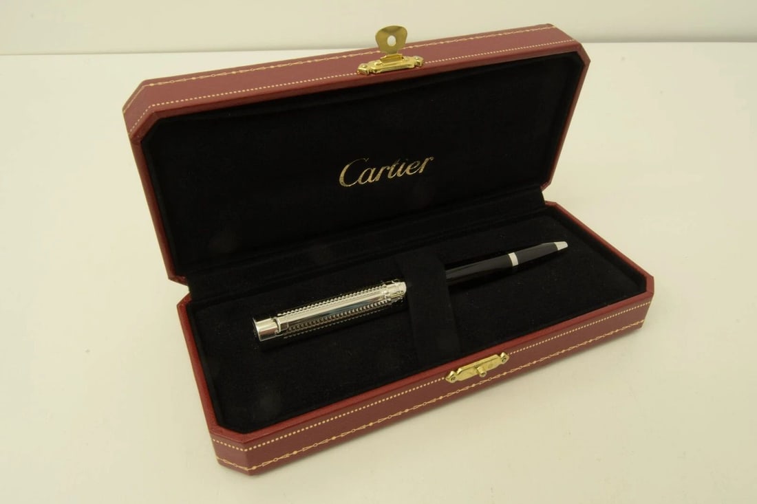 AUTHENTIC CARTIER BALLPOINT PEN BUMPY C DECOR SP ENAMEL OFFICE DESK COLLECTIBLE: AUTHENTIC CARTIER BALLPOINT PEN BUMPY C DECOR SP ENAMEL OFFICE DESK COLLECTIBLE Authentic Cartier Ballpoint Pen Bumpy C Decor SP Enamel Office Desk Collectible AUTHENTIC CARTIER BALLPOINT PEN BUMPY C 