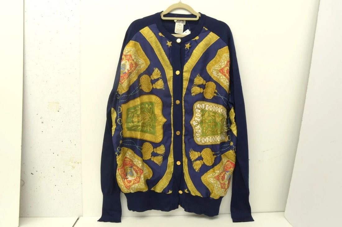 AUTHENTIC HERMES BLUE CARDIGAN LARGE BUTTON SHIRT LONG WOMENS CLOTHING: AUTHENTIC HERMES BLUE CARDIGAN LARGE BUTTON SHIRT LONG WOMENS CLOTHING Authentic Hermes Blue Cardigan Large Button Shirt Long Womens Clothing Authentic Hermes Blue Cardigan Large Button Shirt Long Wom