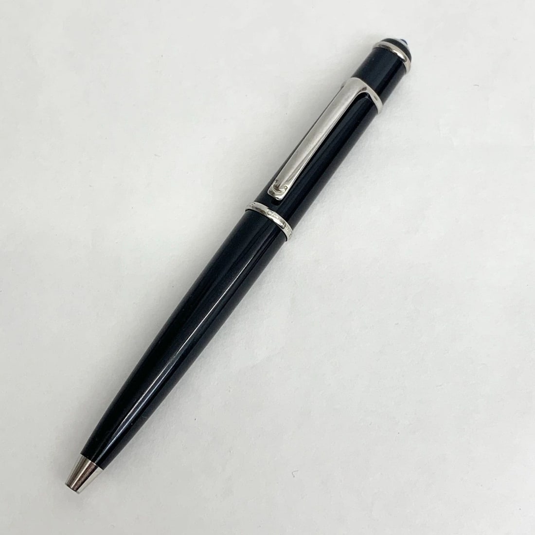 AUTHENTIC CARTIER BALLPOINT PEN BLUE SAPPHIRE SILVER C DECOR DESK COLLECTIBLE 3: AUTHENTIC CARTIER BALLPOINT PEN BLUE SAPPHIRE SILVER C DECOR DESK COLLECTIBLE 3 AUTHENTIC CARTIER BALLPOINT PEN BLUE SAPPHIRE SILVER C DECOR DESK COLLECTIBLE 3 Ballpoint Pen Manufactured: France Seria