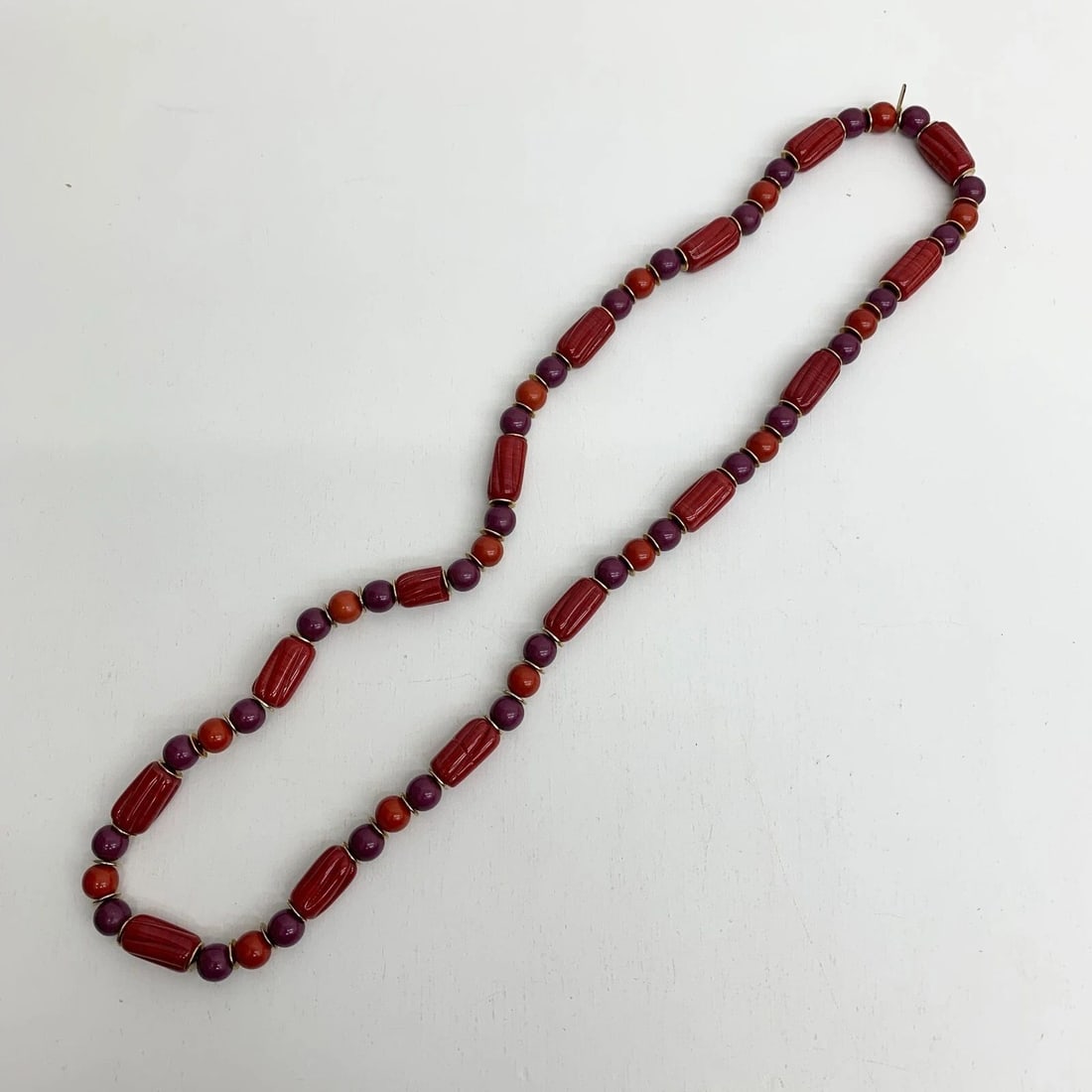 AUTHENTIC YVES SAINT LAURENT NECKLACE YSL CHARMS GP RED PURPLE ENAMEL JEWELRY: AUTHENTIC YVES SAINT LAURENT NECKLACE YSL CHARMS GP RED PURPLE ENAMEL JEWELRY Authentic Yves Saint Laurent Necklace YSL Charms GP Red Purple Enamel Jewelry YSL, Yves Saint Laurent Jewelry Accessory La