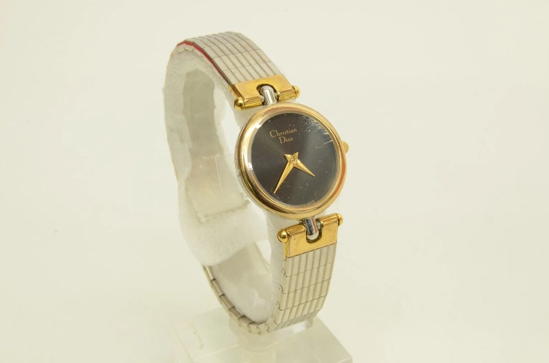AUTH CHRISTIAN DIOR GP BEZEL WATCH 21MM BLACK RING DIAL VINTAGE WRISTWATCH 3025: AUTH CHRISTIAN DIOR GP BEZEL WATCH 21MM BLACK RING DIAL VINTAGE WRISTWATCH 3025 Auth Christian Dior GP Bezel Watch 21mm Black Ring Dial Vintage Wristwatch 3025 Auth Christian Dior GP Bezel Watch 21mm 