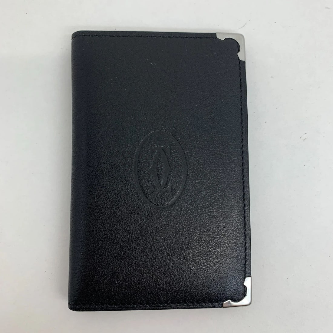 AUTHENTIC CARTIER BLACK LEATHER WALLET LOGO SP VINTAGE MULTI POCKET BURGUNDY: AUTHENTIC CARTIER BLACK LEATHER WALLET LOGO SP VINTAGE MULTI POCKET BURGUNDY AUTHENTIC CARTIER BLACK LEATHER WALLET LOGO SP VINTAGE MULTI POCKET BURGUNDY