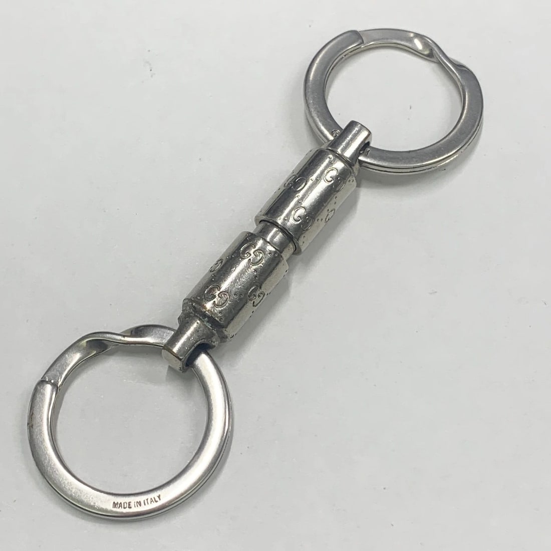 AUTHENTIC GUCCI VINTAGE GUCCISSIMA CHARM SP KEYCHAIN RING JEWELRY ACCESSORY (1 of 2)