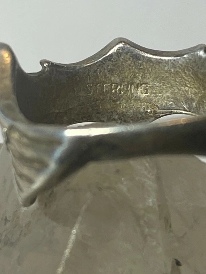 HARLEY DAVIDSON RING WINGS BIKER PINKY BAND MOTORCYCLE SOUTHWEST STERLING SILVER: HARLEY DAVIDSON RING WINGS BIKER PINKY BAND MOTORCYCLE SOUTHWEST STERLING SILVER Harley Davidson ring wings biker band motorcycle southwest sterling silver women Size 5 Weight 4.6g Widest part 1/2" Th