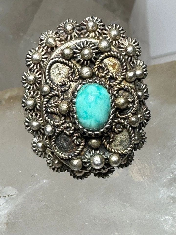 BOHO POISON RING SIZE 8.50 FLORAL BAND STERLING SILVER WOMEN: BOHO POISON RING SIZE 8.50 FLORAL BAND STERLING SILVER WOMEN Boho poison ring size 8.50 floral band sterling silver women Size 8.50 adjustable Weight 13.5g Length 1. 1/4" Width. 5/8" Thinnest part of 