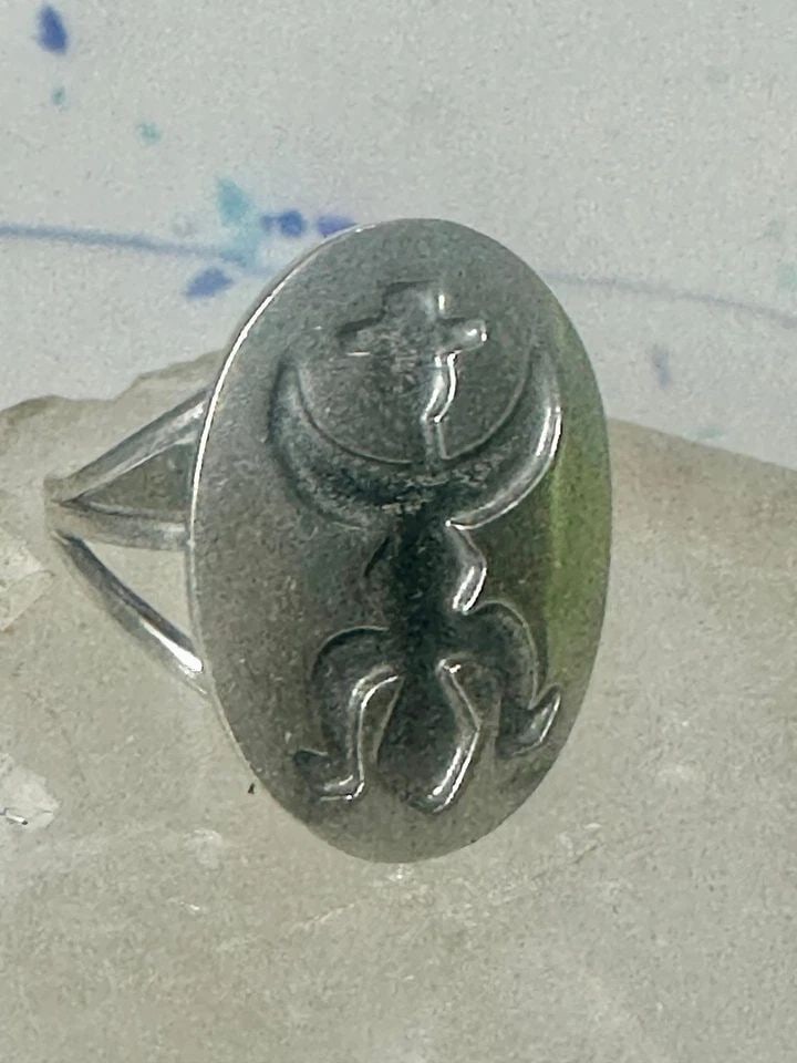 KACHINA RING HOPI DANCER SIZE 7.75 STERLING SILVER WOMEN GIRLS (1 of 1)
