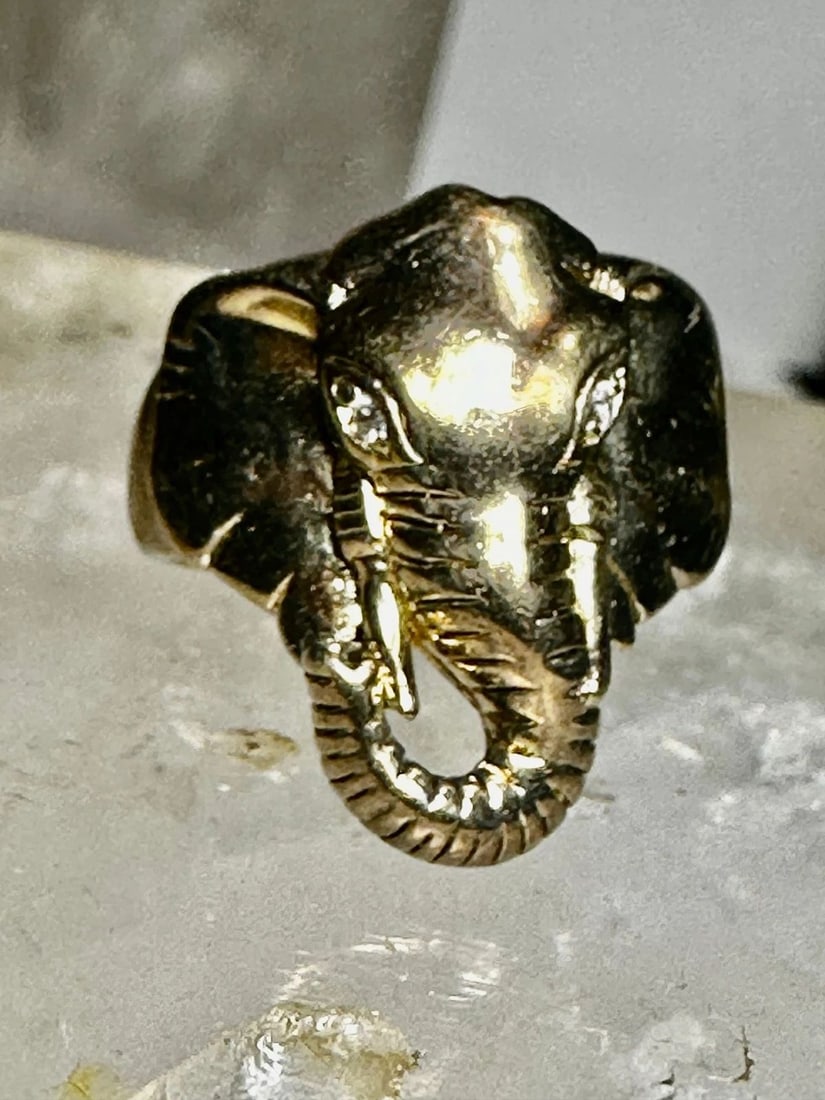 ELEPHANT RING STERLING SILVER SIZE 5.75 WOMEN GIRLS (1 of 2)