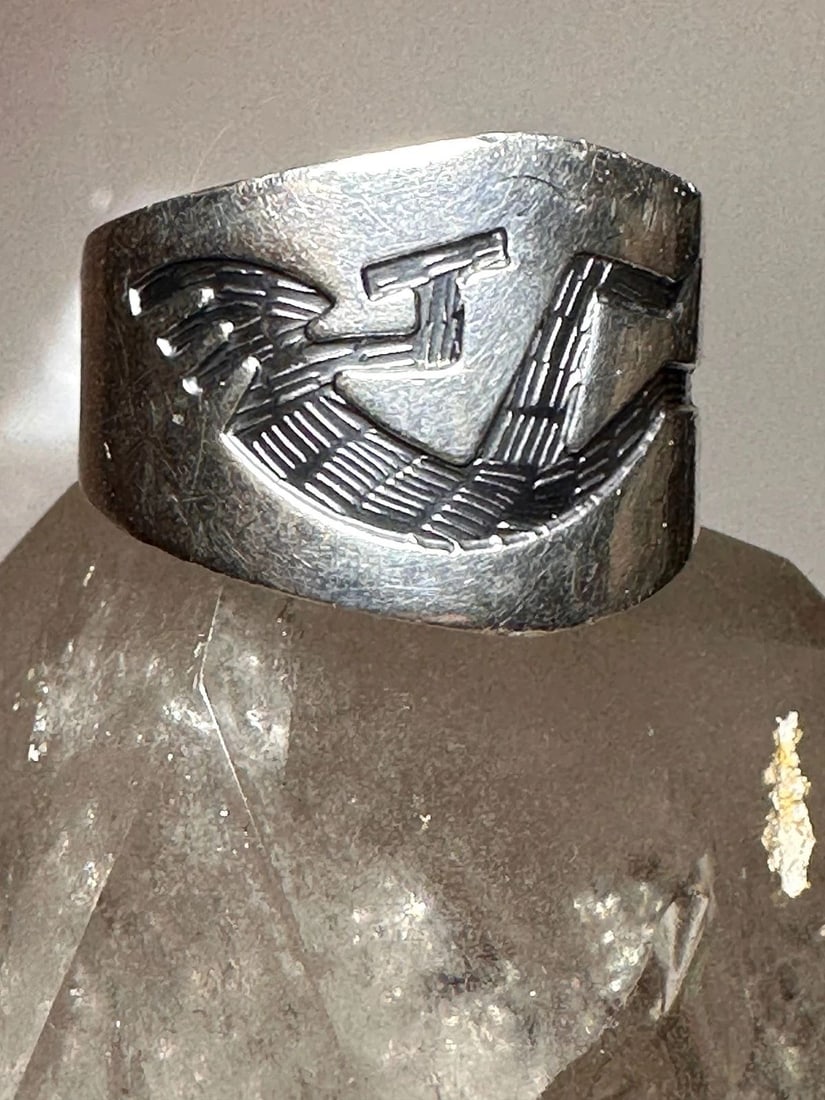KOKOPELLI RING SIZE 10.25 FERTILITY SOUTHWEST BAND STERLING SILVER WOMEN MEN (1 of 2)