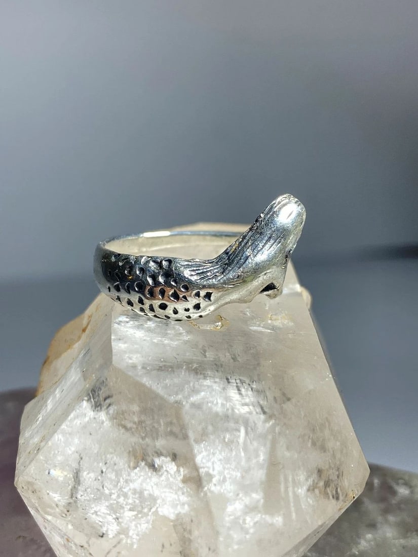 MERMAID RING FIGURATIVE STERLING SILVER RING WOMEN (1 of 2)