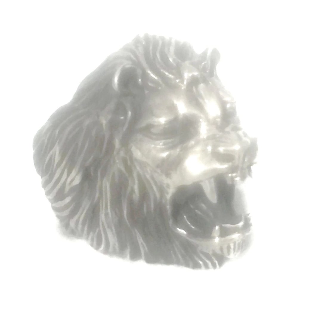 LION VINTAGE RING STERLING SILVER BIG CAT BAND SIZE 8.25 LEO LIONESS GRIFFIN: LION VINTAGE RING STERLING SILVER BIG CAT BAND SIZE 8.25 LEO LIONESS GRIFFIN Lion Ring Big Cat Band Ring Vintage Sterling Silver Size 8.25 Between a Size 8.25 and Size 8.75 Weight 22.3g Widest Part of