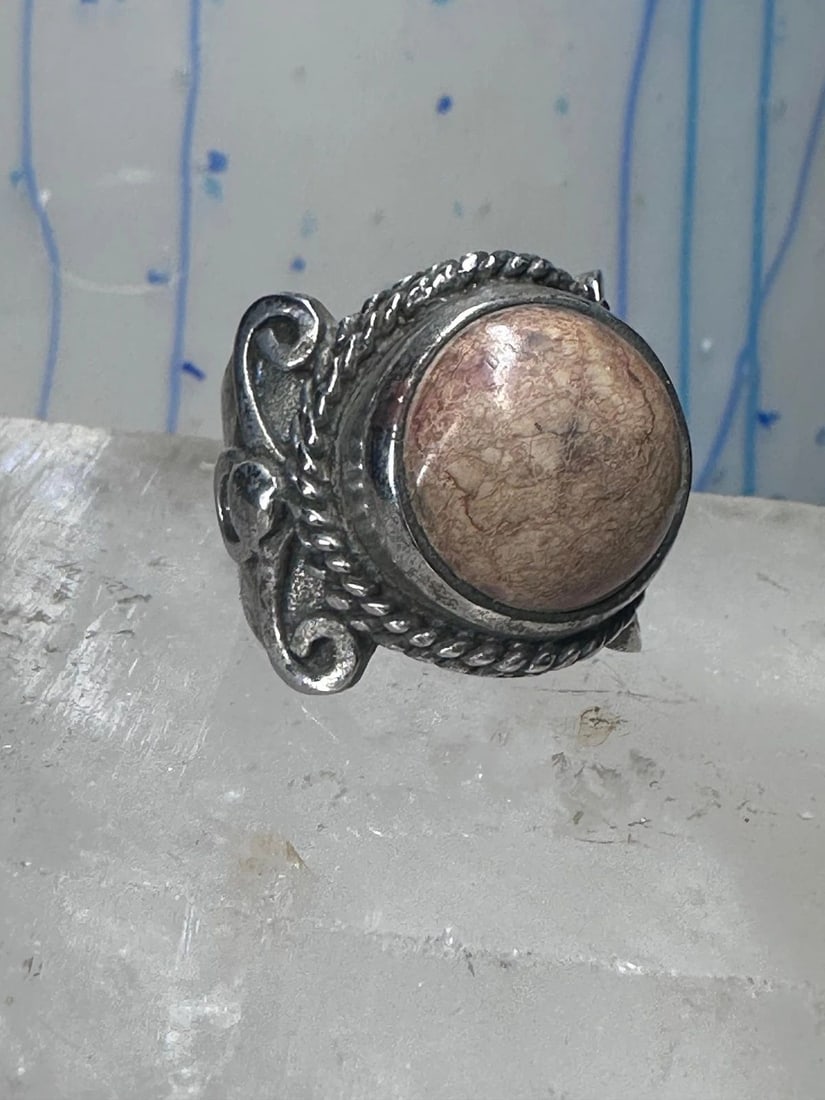 JASPER RING BOHO SIZE 9.25 STERLING SILVER WOMEN (1 of 1)