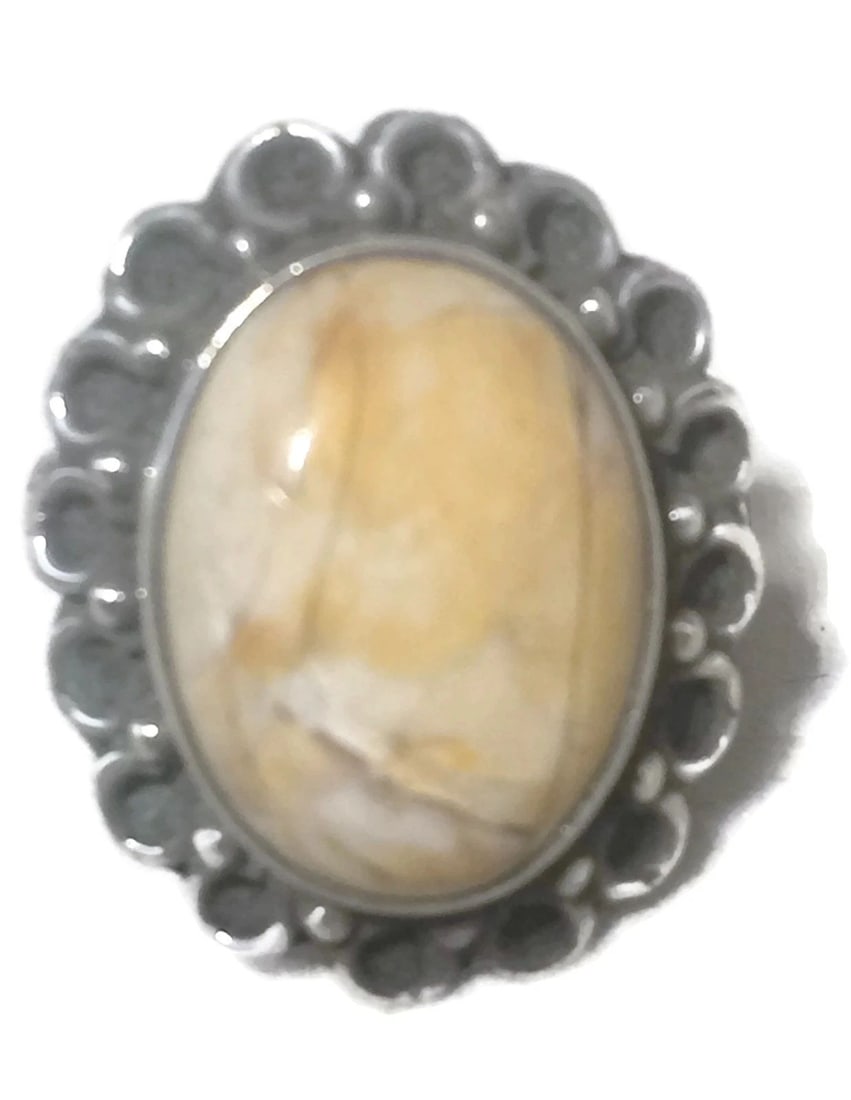 VINTAGE JASPER SOUTHWEST STERLING SILVER WOMEN BOHO GIRLS RING SIZE 7 (1 of 1)