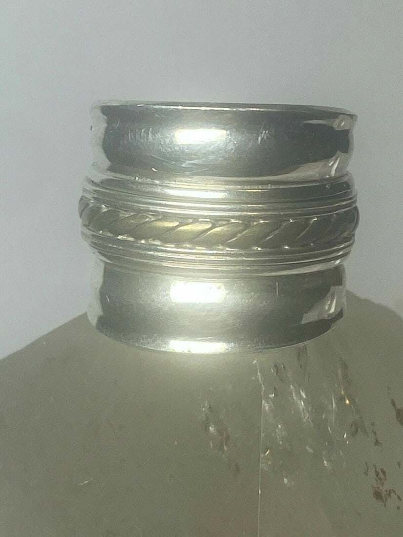 SPINNER CIGAR BAND STERLING SILVER WOMEN SIZE 10.50 (1 of 2)