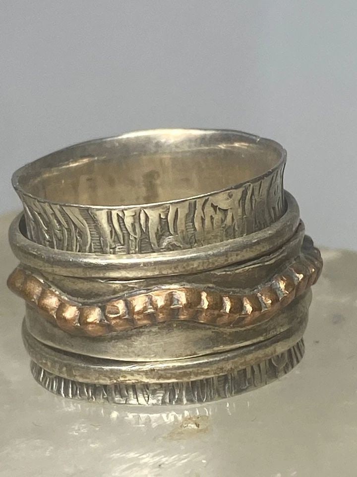 SPINNER BAND RING STACKERS BAND STERLING SILVER WOMEN GIRLS (1 of 1)