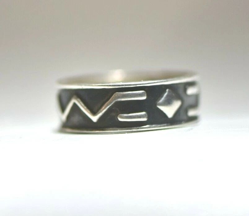 MOUNTAINS RING SUN THUMB BAND STERLING SILVER MEN WOMEN SIZE 9.50 (1 of 1)
