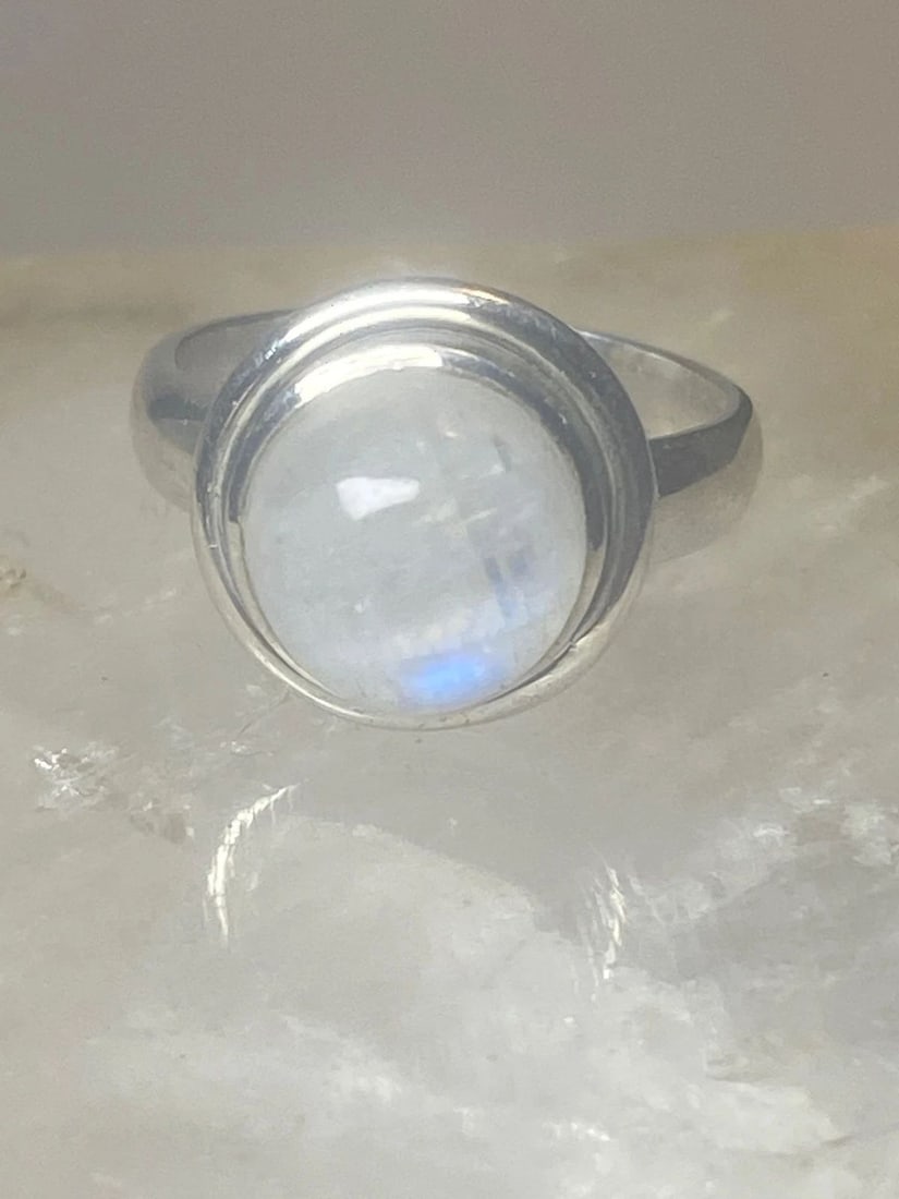 MOONSTONE RING PINKY STERLING SILVER WOMEN GIRLS (1 of 2)