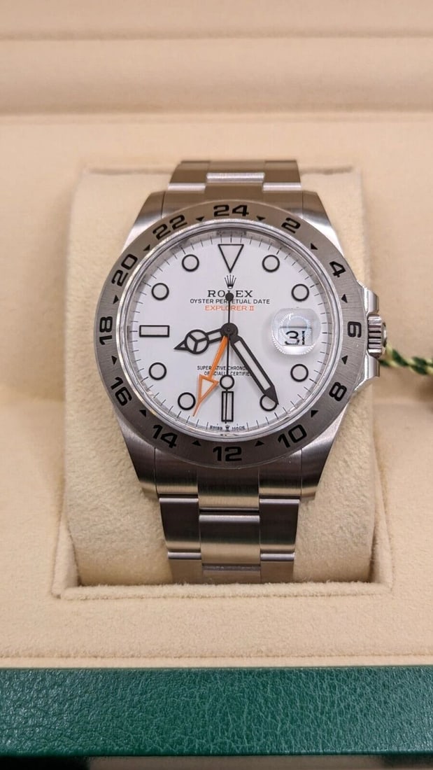 2023 ROLEX EXPLORER II 226570 STAINLESS STEEL 42MM WATCH - BRAND NEW (1 of 2)