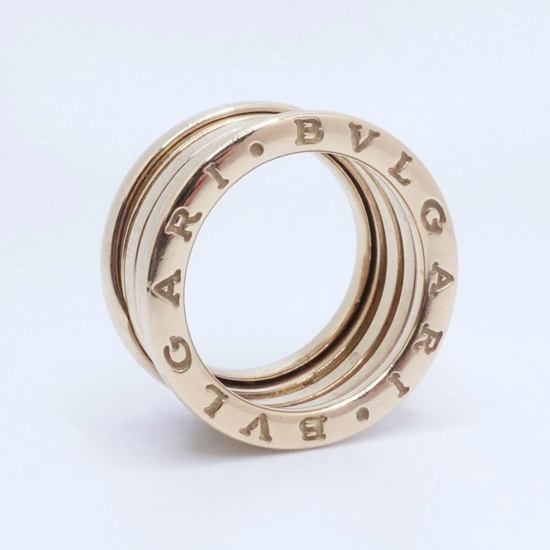 BVLGARI 18K YELLOW GOLD B.ZERO1 BAND WIDE RING - SIZE 6 WITH BOX (1 of 2)