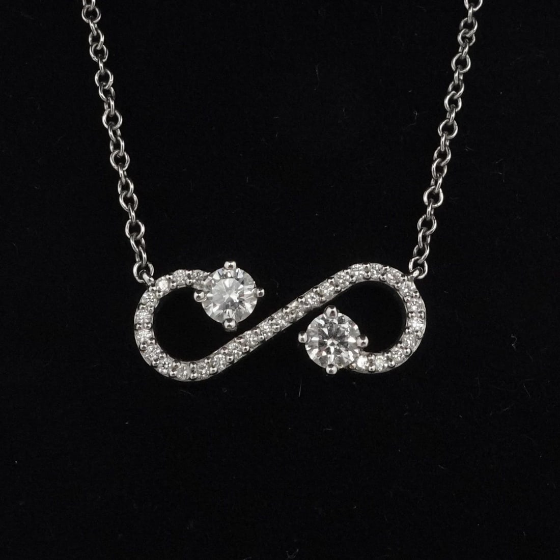 TIFFANY & CO. PLATINUM ENCHANT DIAMOND PENDANT NECKLACE 16" BOX: TIFFANY & CO. PLATINUM ENCHANT DIAMOND PENDANT NECKLACE 16" BOX Tiffany & Co. Platinum 950 Enchant Diamond Pendant Necklace Length - 16" Long Pendant Size - 1.5cm x 0.7cm Total Weight - 3.1 Grams Box 