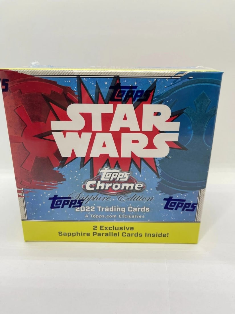 2022 TOPPS CHROME STAR WARS SAPPHIRE EDITION HOBBY BOX EXCLUSIVE FACTORY SEALED (1 of 2)