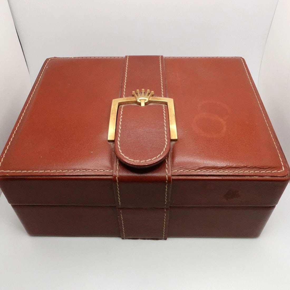 ROLEX 72.04.01 S.A GENEVE LEATHER & WOOD WATCH BOX WITH WALLET (1 of 2)