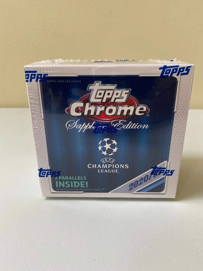 2020-21 TOPPS CHROME SAPPHIRE EDITION UEFA CHAMPIONS LEAGUE BOX SEALED - NEW: 2020-21 TOPPS CHROME SAPPHIRE EDITION UEFA CHAMPIONS LEAGUE BOX SEALED - NEW 2020-21 Topps Chrome Sapphire Edition UEFA Champions League Box Sealed BRAND NEW