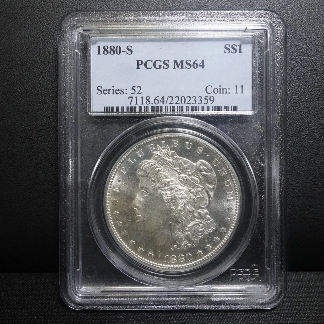 1880 S MORGAN SILVER DOLLAR PCGS MS64 SERIES 52 (1 of 2)