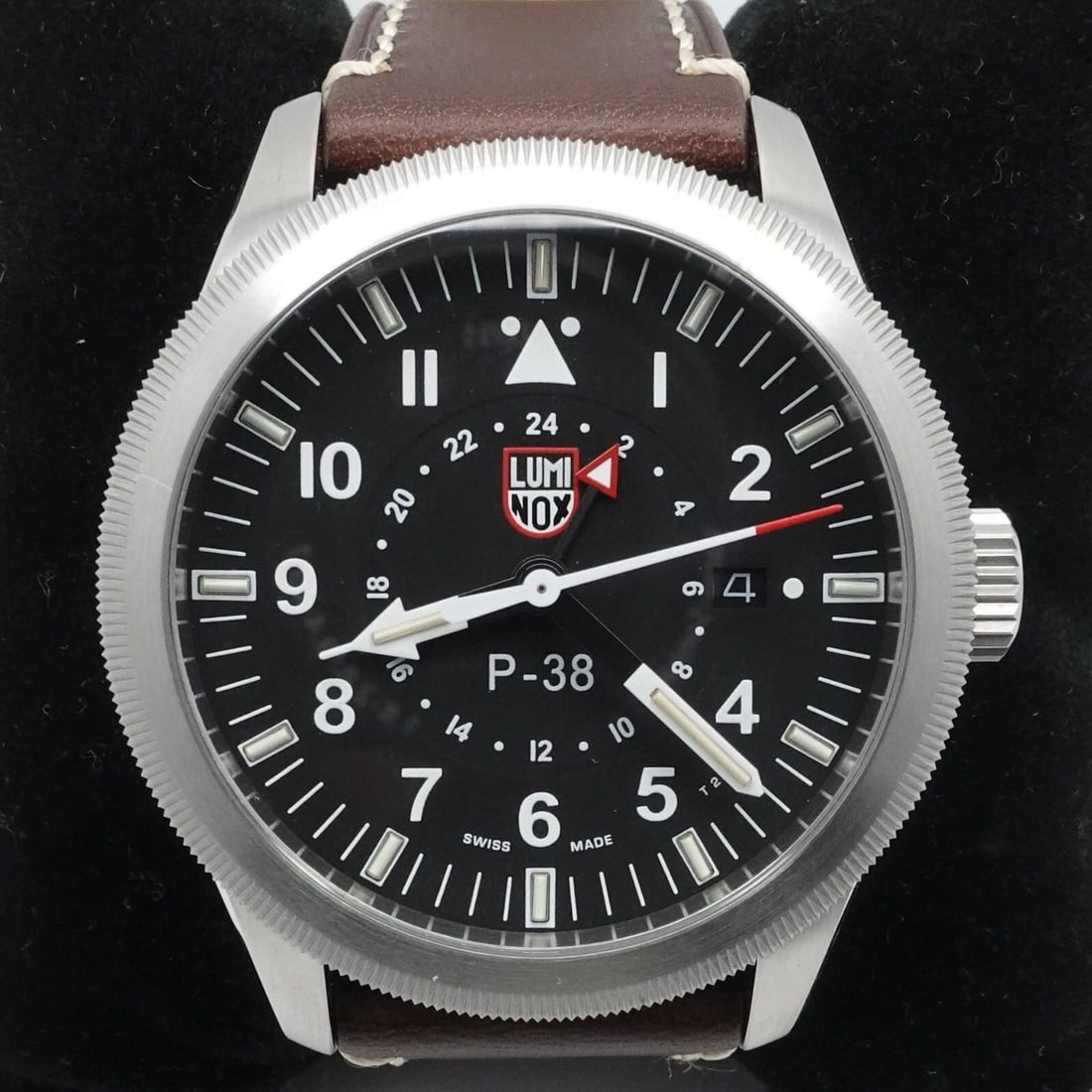 LUMINOX XA.9521 P-38 LIGHTNING GMT PILOT QUARTZ MENS WATCH - 44MM (1 of 2)