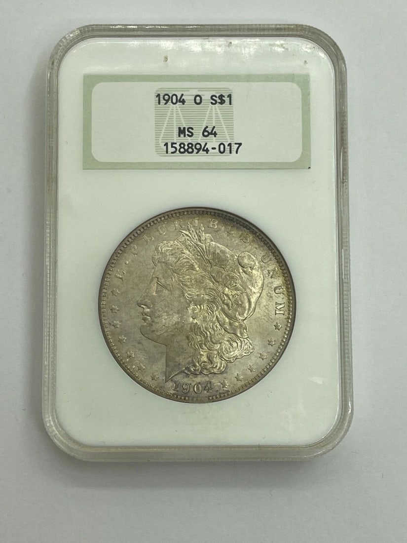 1904-O MORGAN SILVER DOLLAR $1 COIN NGC MS 64 (1 of 2)